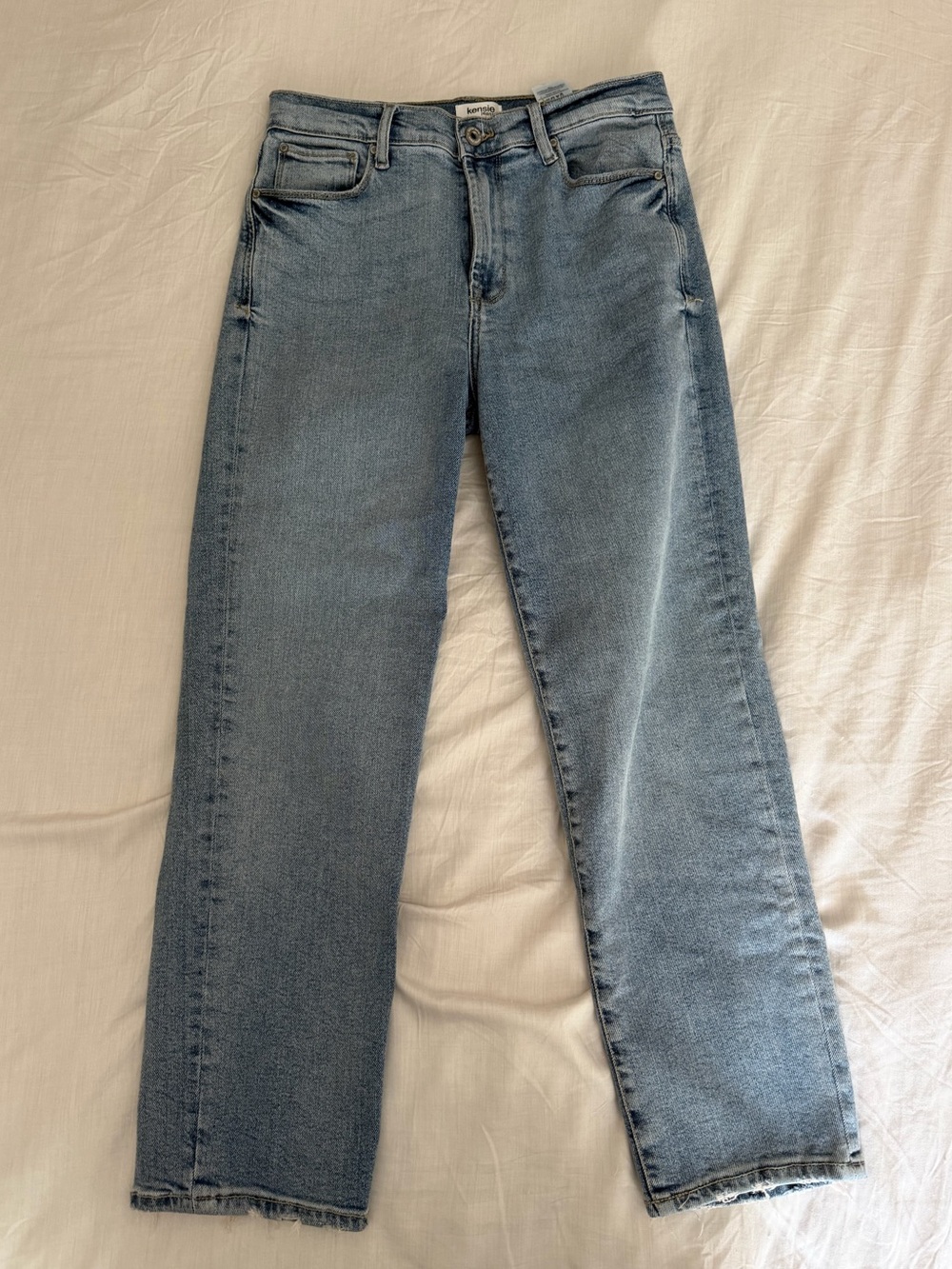 Kensie Light Blue Straight Leg Women's Jeans